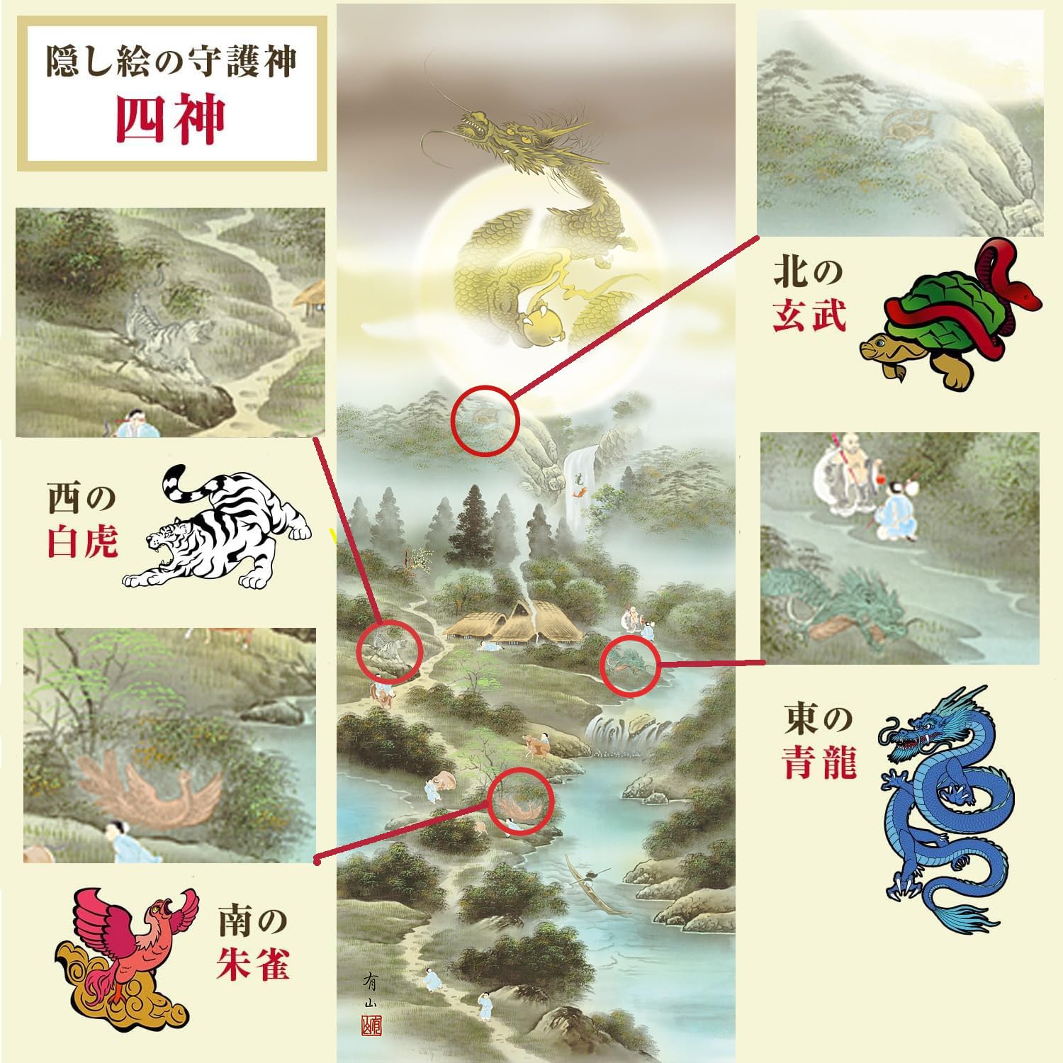 レア 開運 金運 縁起 おもてなし 軸 絵 龍神 伊勢神宮 日本美術 インテリア 舞姫 | 開運絵画や掛け軸の専門店「輝龍 」オンラインショップ